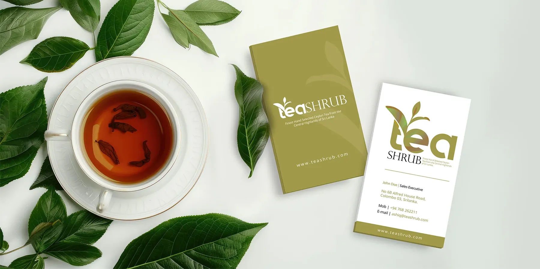Tea Shrub, branding, view 2