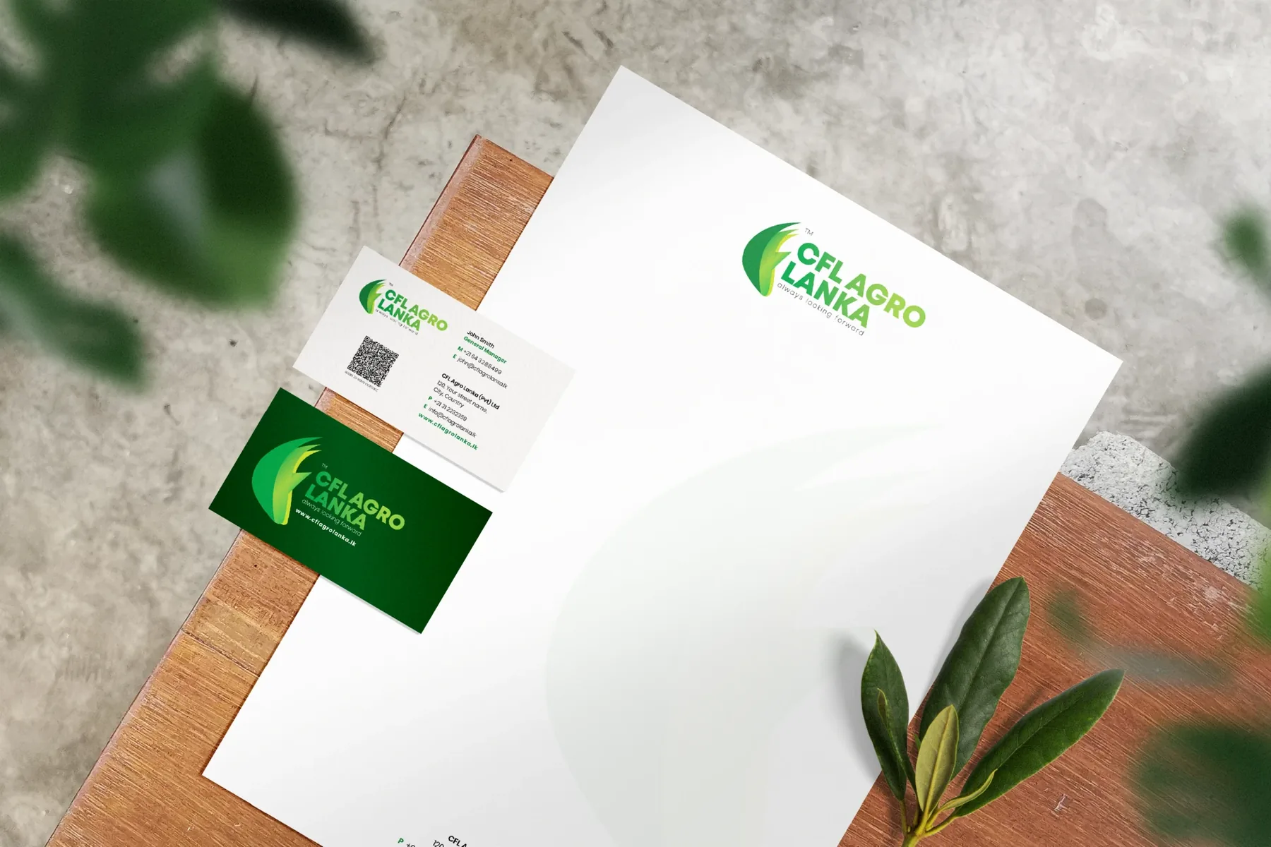 CFL Agro Lanka, stationery design