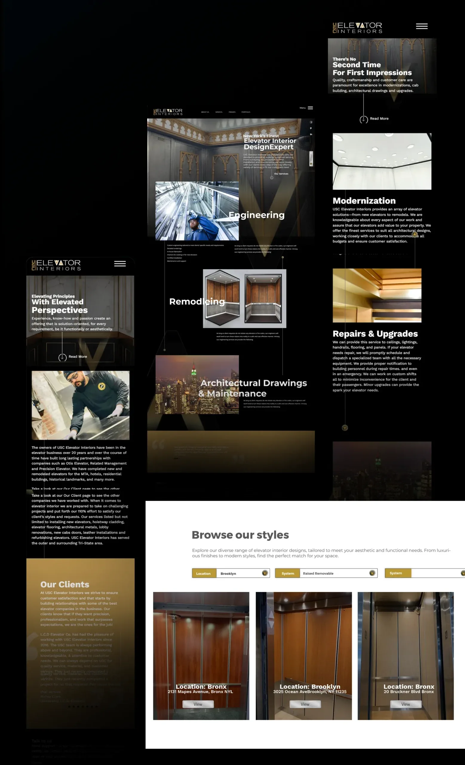 USC Elevators, responsive